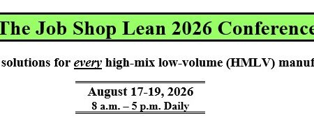 Register For The Job Shop Lean 2026 Conference